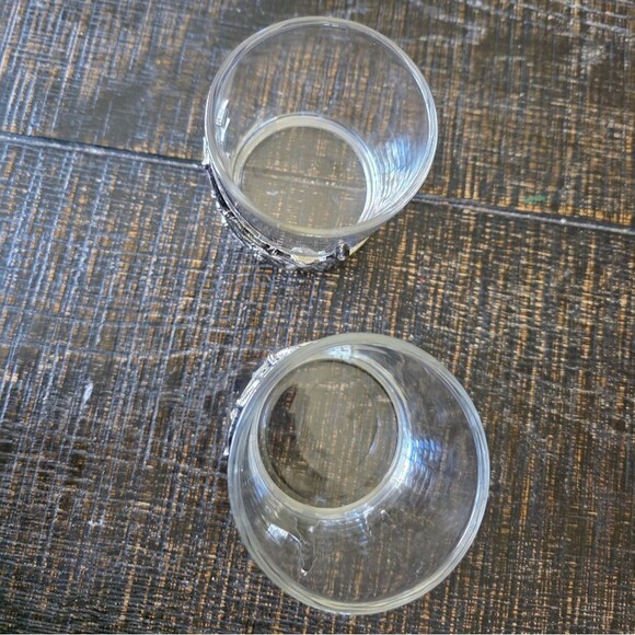 Skeleton Hand Double Old Fashioned Glass Cup Halloween Spooky 4'H Set Of 2 - Picture 6 of 9